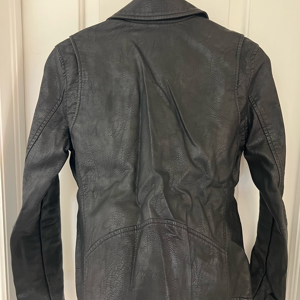 Anthropologie Blank NYC Women's Black Faux Leather Jacket - Picture 2 of 7